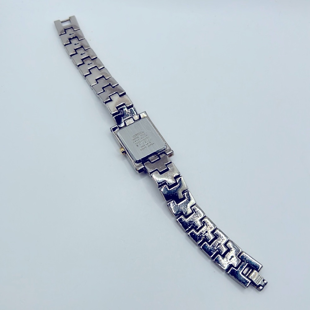 Working! Citizen Quartz Rectangular Face Unisex M… - image 4